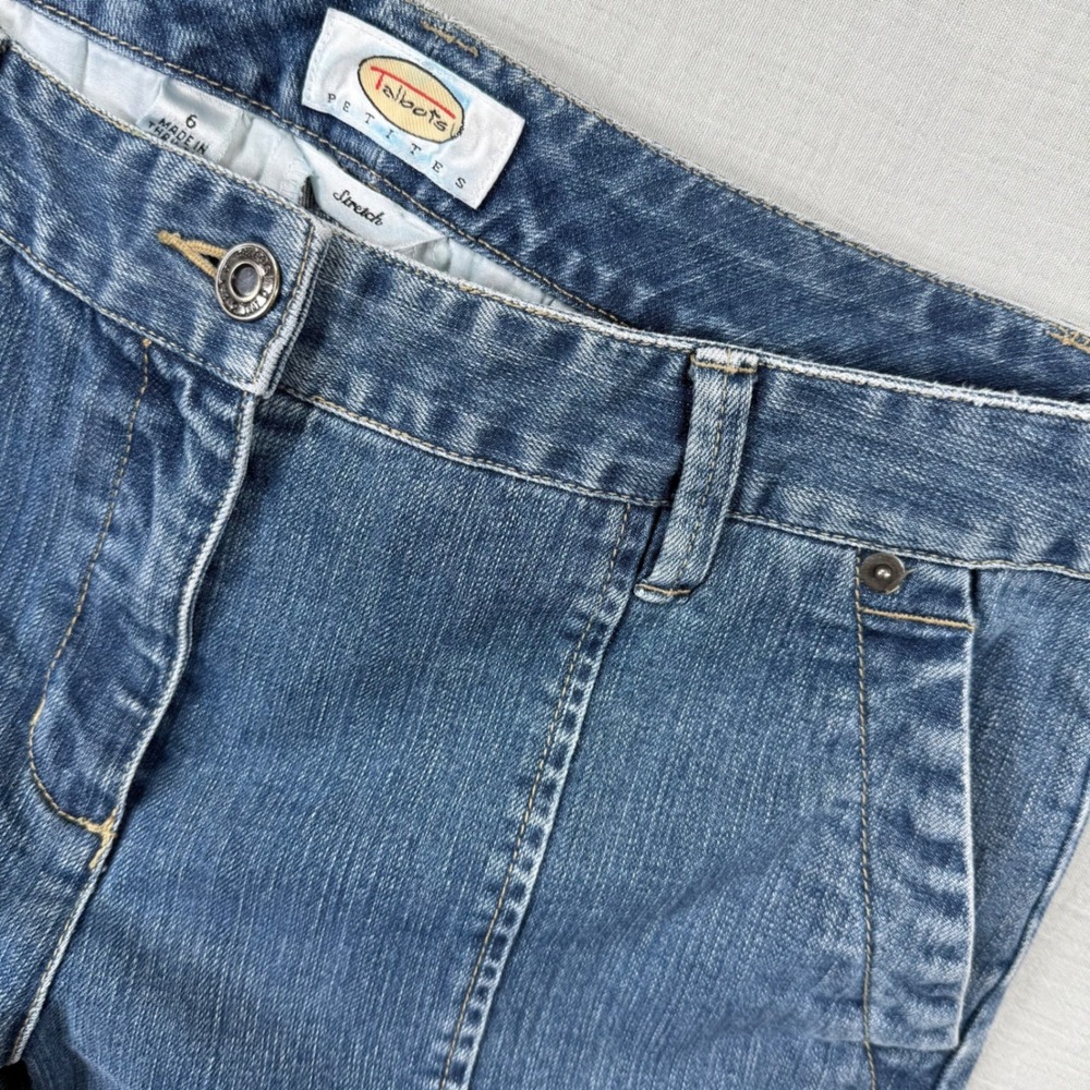 Talbots Summerweight Straight Leg Ankle Jean‎ Jeans Pants Cropped Soft Denim 6P